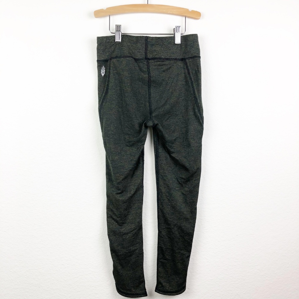 Free People Movement Cut Out Side Green Legging - Picture 6 of 8